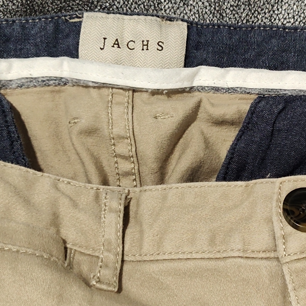JACHS Men's Khaki Chino Shorts, Size 42, Cotton Shorts - Picture 3 of 6
